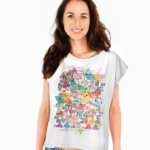 Withe fitted t-shirt